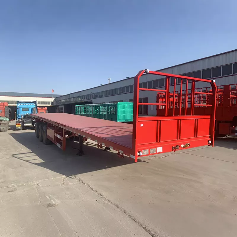 Semi-trailer for containere med to formål