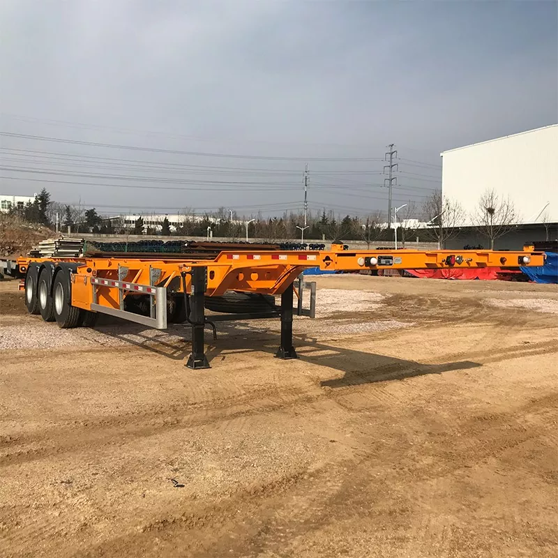 Gooseneck Skjelett Container Semi-Trailer