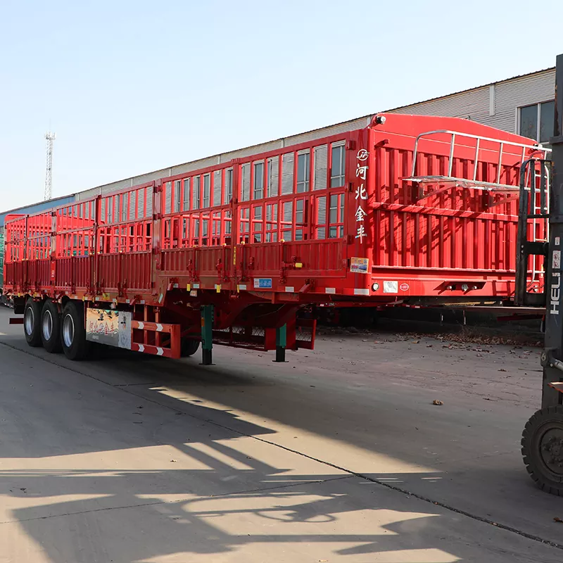 Lett svanehals stake/gjerde semitrailer