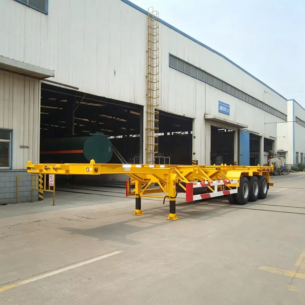 Standard skjelettcontainer semitrailer